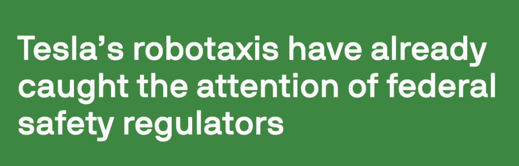Robotaxis in Austin, Texas have problems